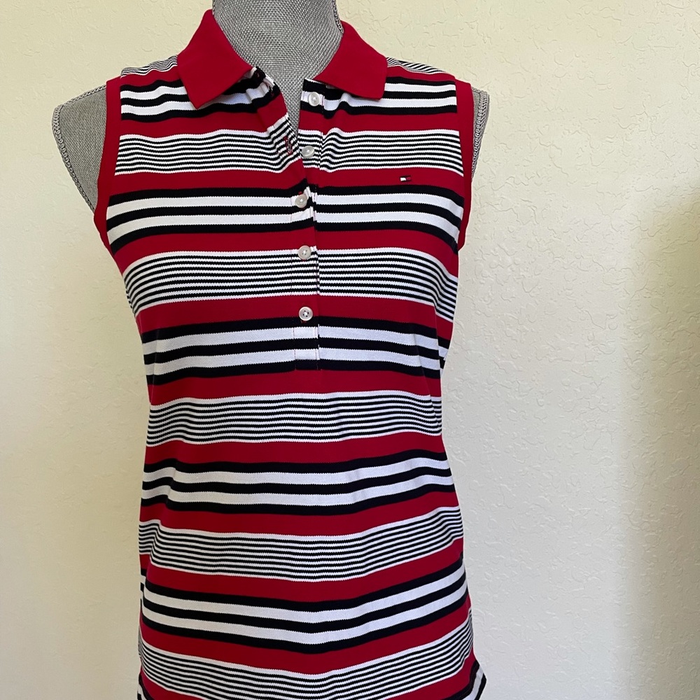 Tommy Hilfiger Mesh polo top XS